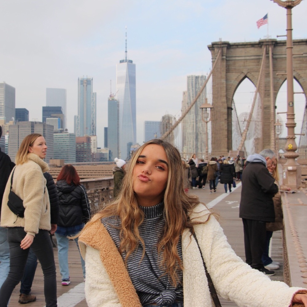 grey and white stripped sweater